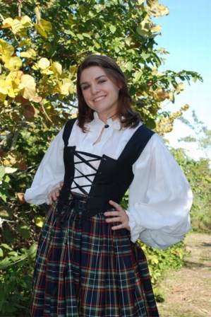 Scottish Woman's Costume Renaissance Pirate Highlander