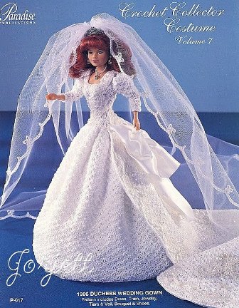  wedding gown for my 1980s costume project I came across a crochet 