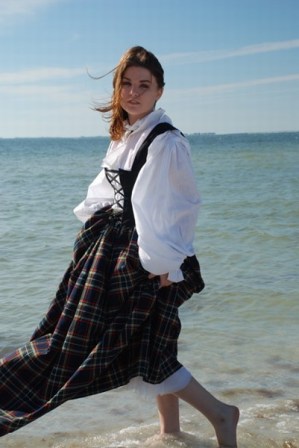 Scottish Woman's Costume Renaissance Pirate Highlander