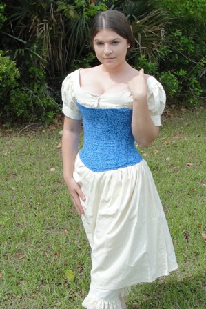 Blue Southern Belle Corset