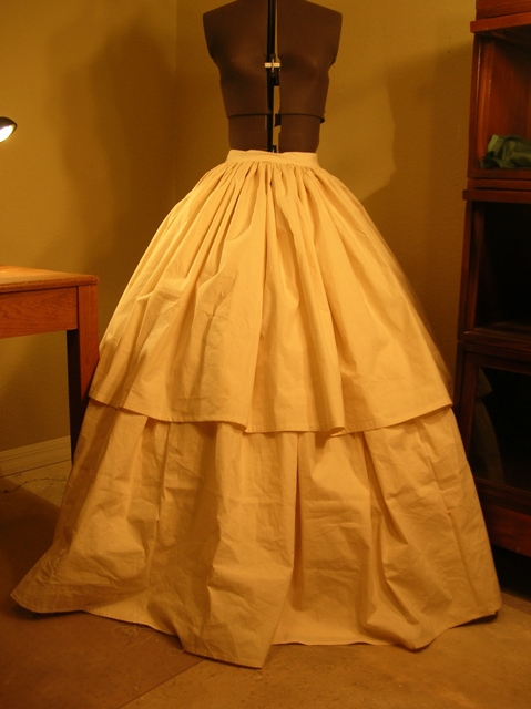 Civil War Wedding Gown Costume Skirt 