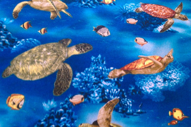 Sea Turtle Cotton Fabric